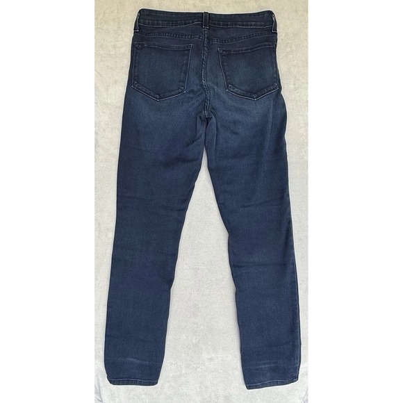 NYDJ Jeans Women's 8 Blue Dark Wash Legging Mid Rise Straight Leg Measures 29x31 - Picture 10 of 10